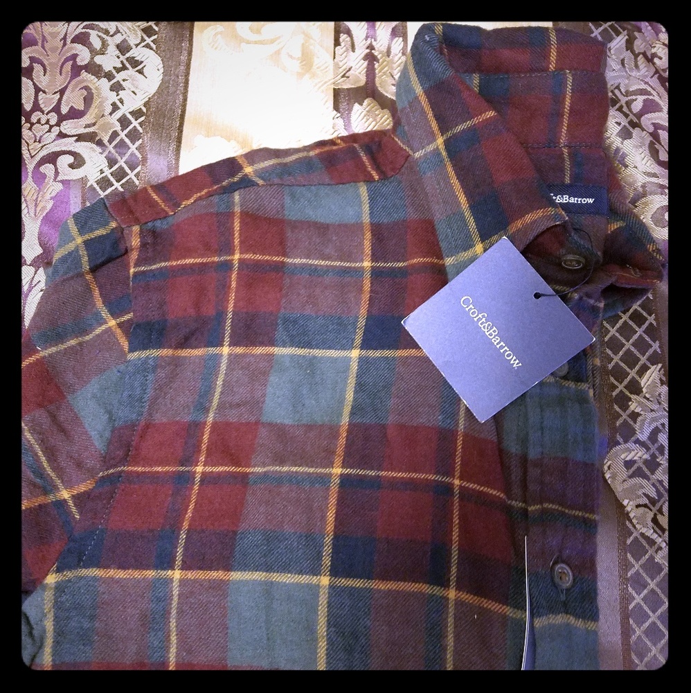 NWT Croft & Barrow Flannel Shirt